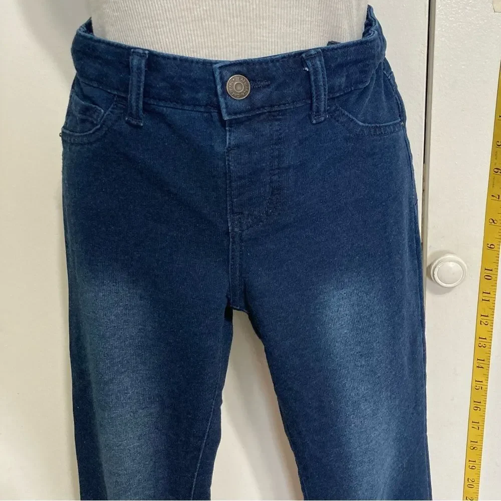 CAT and JACK Mid Rise Soft Knit Stretch Jeggings Dark Denim Blue Girls 10 12